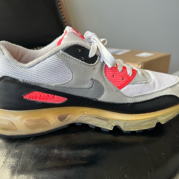 Nike Air Max 90 360 Sz 11 ‘One Time Only’ White Medium Grey Infrared 2006. - Picture 13 of 13